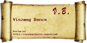 Viszmeg Bence névjegykártya